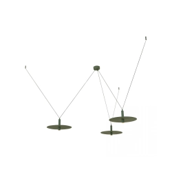 23230 PENDANT LED LIGHT 3X7W 3000K METAL ARMY GREEN Zambelis Lights